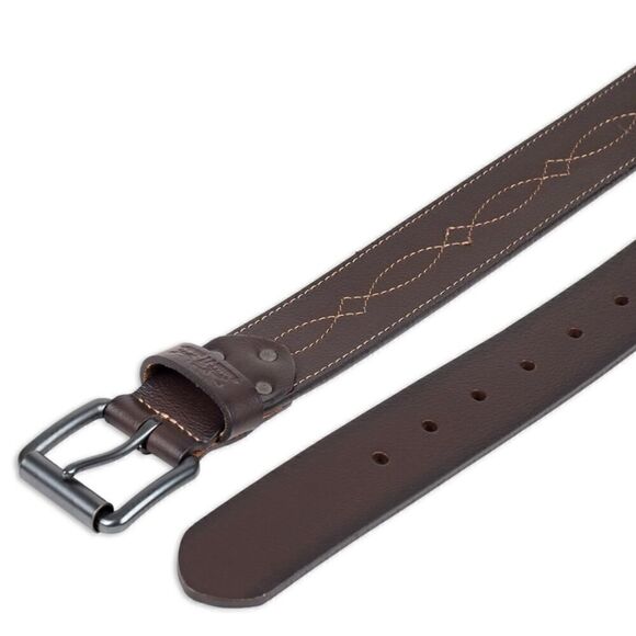 Levi's Western Style Stitch Jean Belt with Tapered Tabs-Large - Picture 4 of 8